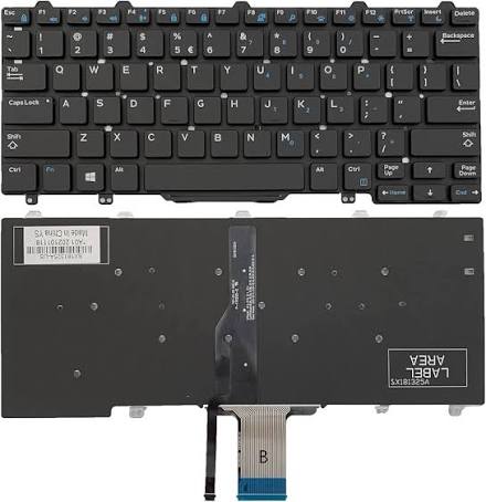 Dell Latitude E7250/E7270 Keyboard (Backlit, US Layout)